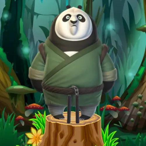 Samurai panda